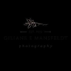 The logo for gillian e mansfield photography.