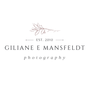 The logo for gillian e mansfeldt photography.